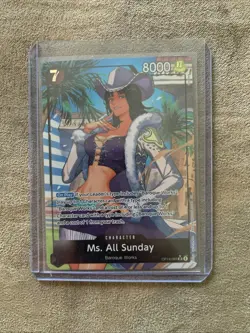 Ms. All Sunday OP14-084 Alt Art Super Rare One Piece Card English NM - Image 2