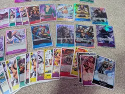 One Piece TCG Japanese Bulk Lot OP13 OP09 SRs WB Zoro Luffy Sabo Ace 55 Cards - Image 2