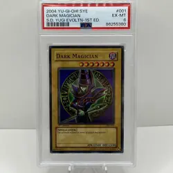 Yu-Gi-Oh Dark Magician 1st Edition Holo Card SYE-001 PSA 6 - Image 1
