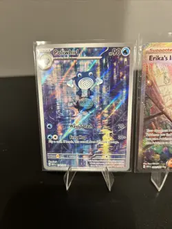 151 Pokemon Lot Of Poliwhirl And Erika’s Invitation 151 Cards Lot Of 2 - Image 2
