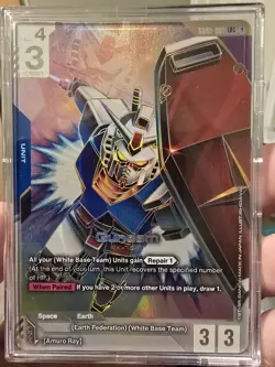 Gundam Card Game GD01-001 LR Gundam RX-78-2 Newtype Rising - Image 1