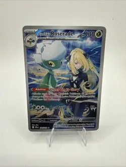 Cynthia's Roserade 184/182 Illustration Rare Destined Rivals Pokemon Card - Image 1