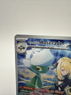 Cynthia's Roserade 184/182 Illustration Rare Destined Rivals Pokemon Card - Image 2