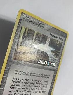 Meteor Falls 89/107 2005 EX Deoxys Pokemon Card TCG Reverse Holo Stamped - Mp - Image 3