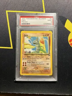 PSA 9 Onix 3/18 -Vintage Graded Pokemon Card- Southern Islands -VINTAGE LABEL- - Image 1