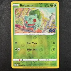 Pokemon TCG Bulbasaur 001/078 Pokemon GO Reverse Holo Stamped Card - Image 1