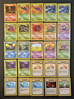 Pokemon TCG 23 Card Lot Fossil Unlimited Uncommons & Common 1999 WOTC LP Vintage - Image 1