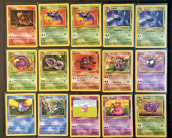 Pokemon TCG 23 Card Lot Fossil Unlimited Uncommons & Common 1999 WOTC LP Vintage - Image 2