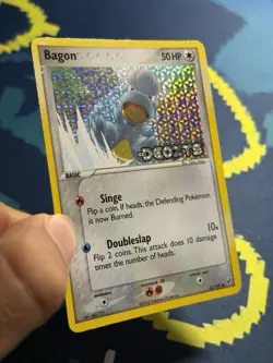 Bagon Reverse Holo Foil Card 52/107 EX Deoxys Stamped Pokemon 2005 Vintage LP - Image 4