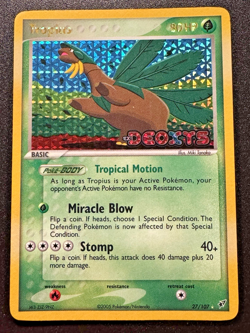 Tropius 27/107 EX Deoxys Pokemon Card Stamped Reverse Holo Foil Rare HP - Image 1