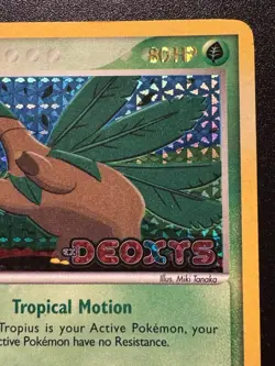 Tropius 27/107 EX Deoxys Pokemon Card Stamped Reverse Holo Foil Rare HP - Image 4