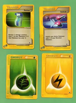 2002 Pokemon Expedition 21 Cards ft. Vileplume Flaaffy Caterpie Tauros Totodile - Image 5