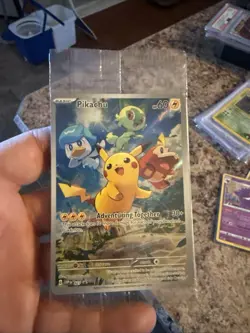 Pokemon Pikachu Adventuring Together Promo Card Holo Rare 027 - Image 1