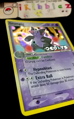 Grumpig 32/107 PL Holo Foil Deoxys Stamped Pokemon Card. Free Tracked Shipping! - Image 3