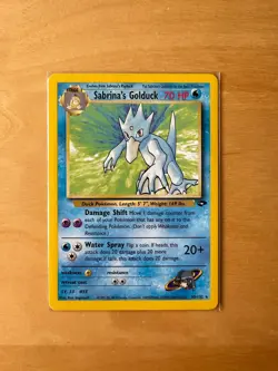 Sabrina’s Golduck 30/132 Pokemon Gym Challenge Rare Card Excellent Condition - Image 2