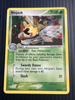 Ninjask Deoxys Holo Card 13/107 Rare - Image 2