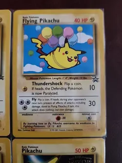 Vintage Pikachu Black Star Promo Lot of 4 Pokemon Card WOTC - Image 3
