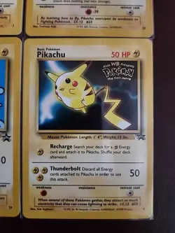 Vintage Pikachu Black Star Promo Lot of 4 Pokemon Card WOTC - Image 4