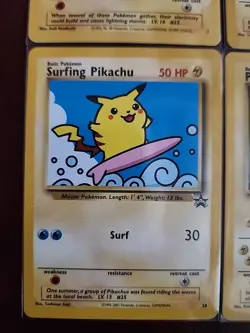 Vintage Pikachu Black Star Promo Lot of 4 Pokemon Card WOTC - Image 5