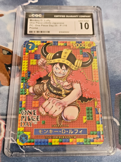 CGC Gem Mint 10 One Piece Day '25 Promo Monkey D. Luffy Japanese Card Game OPG - Image 1