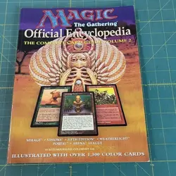 Magic The Gathering OFFICIAL ENCYCLOPEDIA VOLUME 2 VERSION 2 PB book MTG 1997 - Image 1