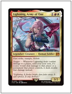 1x Lightning, Army of One, Magic the Gathering MTG NM - Image 1