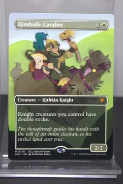 Kinsbaile Cavalier MTG 0130 SPG Rare Borderless Regular NM Near Mint - Image 1