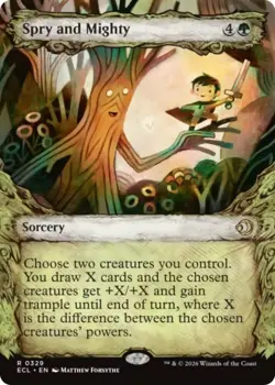 x1 Spry and Mighty - Showcase R MTG Lorwyn Eclipsed M/NM, English - Image 1