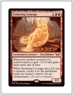 1x Enduring Courage, Magic the Gathering MTG NM - Image 1