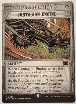 MTG Contagion Engine-Outlaws of Thunder Junction: Breaking News NM-M - Image 1