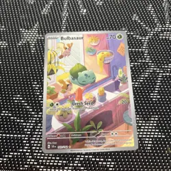 Bulbasaur 143/142 Stellar Crown Illustration Rare Holo 🔥 Pokemon - Image 1