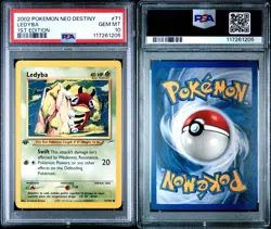 2002 Pokemon Neo Destiny Ledyba #71 1ST Edition PSA 10 - Image 3
