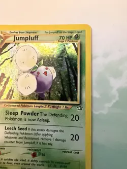 Pokemon TCG Jumpluff 7/111 Neo Genesis Unlimited Holo Rare 2000 VTG WOTC - Image 3