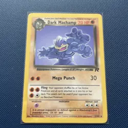 Dark Machamp 27/82 - Pokemon - Team Rocket - Non Holo Rare - WOTC - Vintage NM - Image 1
