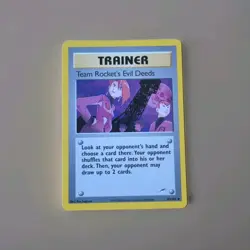 Pokemon TCG Team Rocket's Evil Deeds 103/105 Neo Destiny Unlimited - Image 1