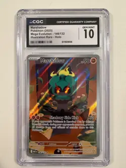 2025 POKEMON MEG EN-MEGA EVOLUTION ILLUSTRATION RARE #146 MARSHADOW CGC 10 GEM - Image 1