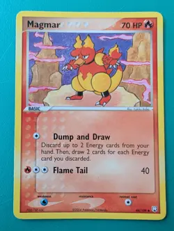 2004 Pokemon EX Team Rocket Returns Magmar #44/109 LP - Image 1