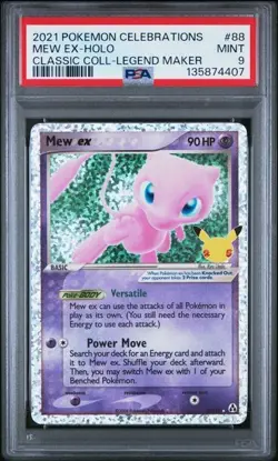 2021 Pokemon Celebrations Mew Ex-Holo Classic Collection- #88/92 PSA 9 MINT - Image 1