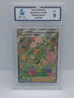 Gardenia's Vigor GG61/GG70 Galarian Gallery Pokemon 2023 Crown Zenith MGC 9 Mint - Image 1