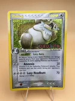 Slaking EX Deoxys Stamped Reverse Holo 15/107 Pokemon TCG MP - Image 1