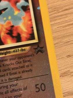 Entei Reverse Holo Pokemon Promo 2001 #34 FREE SHIPPING - Image 3