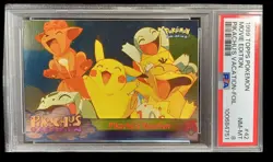 1999 Pokemon Topps Movie Edition Pikachu's Vacation PSA 8 English #42 Foil - Image 1