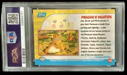 1999 Pokemon Topps Movie Edition Pikachu's Vacation PSA 8 English #42 Foil - Image 2