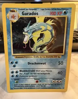 Gyarados Base Set 6/102 Garados German 🇩🇪 Rare Holo Pokemon 1999 Good/Played - Image 1