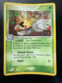 Pokemon Ninjask 13/107 EX Deoxys Stamped Holo Rare (HP) - Image 1