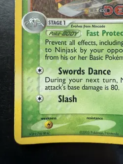 Pokemon Ninjask 13/107 EX Deoxys Stamped Holo Rare (HP) - Image 4