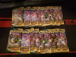 Lot of 18 Pokemon TCG Evolving Skies Booster Packs - New Sealed - Image 1