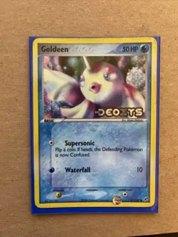 Pokemon TCG Goldeen EX Deoxys 61/107 Reverse Holo Common NM* - Image 1