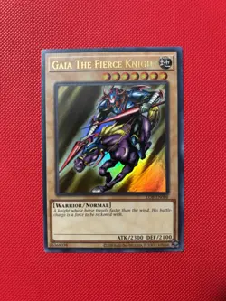 Yugioh! Gaia the Fierce Knight LOB-EN006 25th Anniversary Ultra Rare NM - Image 1