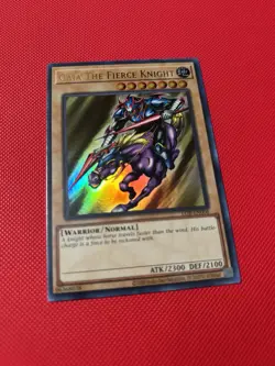 Yugioh! Gaia the Fierce Knight LOB-EN006 25th Anniversary Ultra Rare NM - Image 2